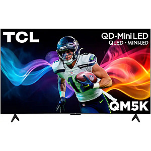 75" TCL 75QM5K QD-Mini LED 4K 60Hz Smart TV (2025) $550 + Free S&H