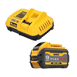 DeWALT Flexvolt 20/60V Max 9Ah Battery/Charger + Select DeWALT 20V Bare Tool $229 + Free S&H