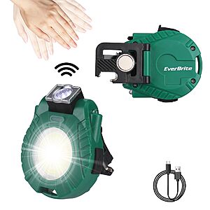 EverBrite Rechargeable Mini LED COB Keychain Light $4