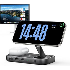 Selore USB-C Hub for MacBook w/ 15W Qi2 Wireless Charging (2 Colors) $18 + Free S&H