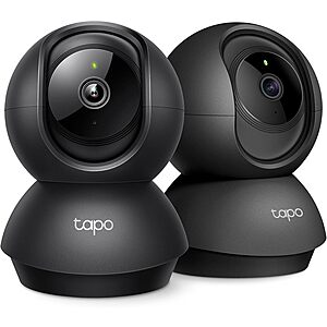 2-Pk Tapo C210P2 2K Pan/Tilt Indoor Security Camera $36.95 + Free S&H