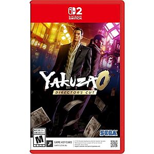 Yakuza 0: Director’s Cut (Switch 2, Game-Key Card) $25