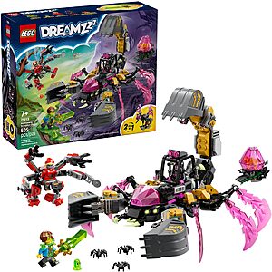 505-Pc LEGO Dreamzzz Nightmare Scorpion Digger Building Set $35