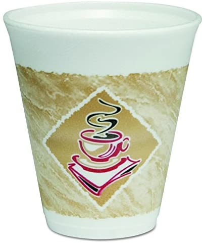 Dart 12X16G Café G Foam 1000 Hot/Cold Cups 12oz Just $9.78